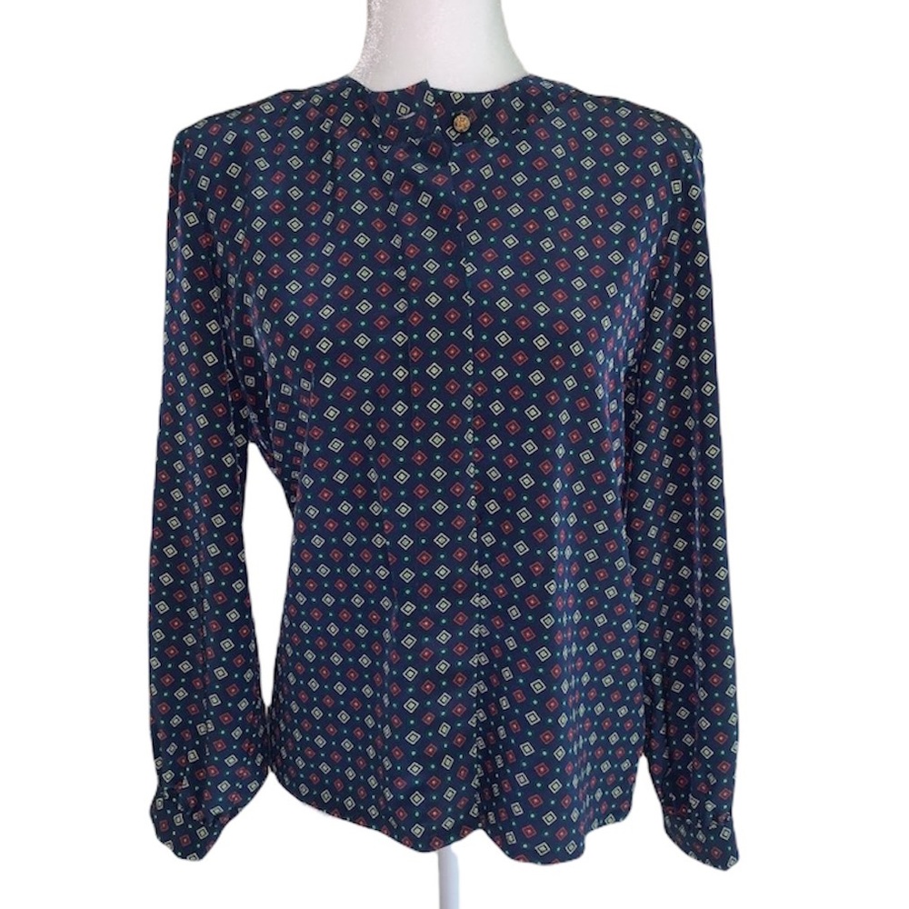 Vintage Pendleton Button Blouse Size 12P